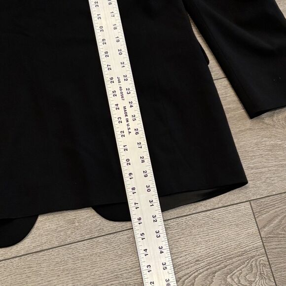 Tommy Hilfiger Black Wool Sport Jacket Suit Blazer Men's 42R Vintage - Picture 7 of 9